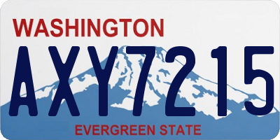 WA license plate AXY7215