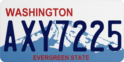 WA license plate AXY7225