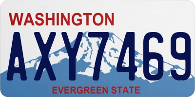 WA license plate AXY7469