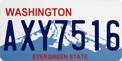WA license plate AXY7516