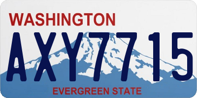 WA license plate AXY7715