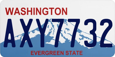 WA license plate AXY7732
