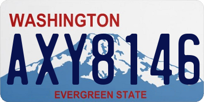 WA license plate AXY8146