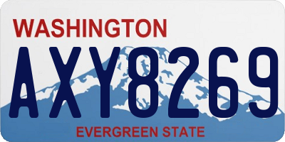 WA license plate AXY8269