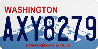 WA license plate AXY8279