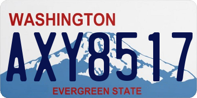 WA license plate AXY8517