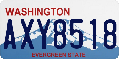 WA license plate AXY8518