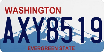 WA license plate AXY8519