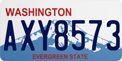 WA license plate AXY8573