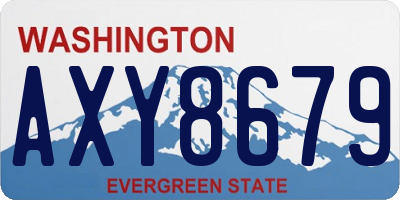 WA license plate AXY8679