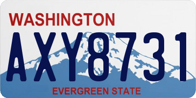 WA license plate AXY8731