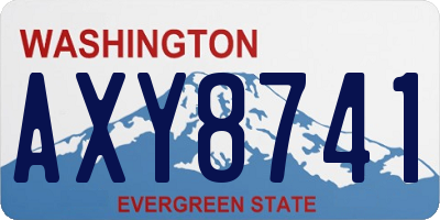WA license plate AXY8741