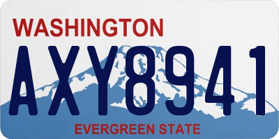 WA license plate AXY8941
