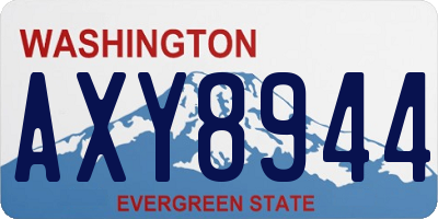 WA license plate AXY8944
