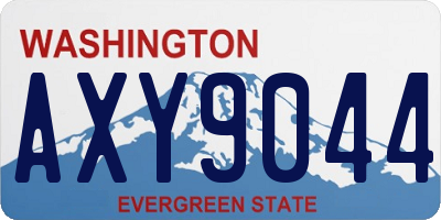WA license plate AXY9044