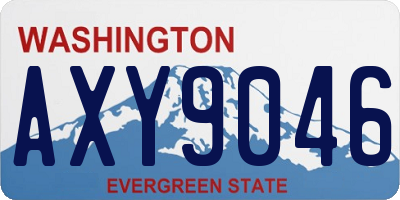 WA license plate AXY9046