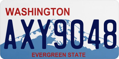 WA license plate AXY9048