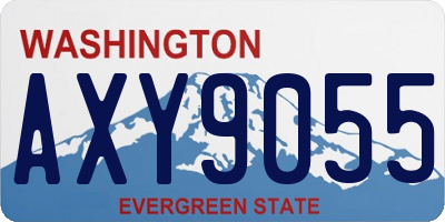 WA license plate AXY9055