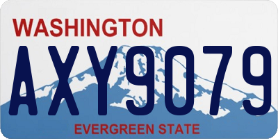 WA license plate AXY9079