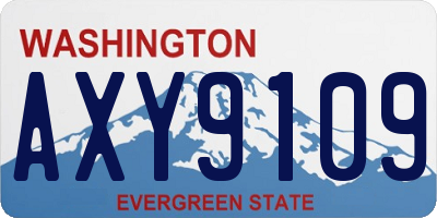 WA license plate AXY9109