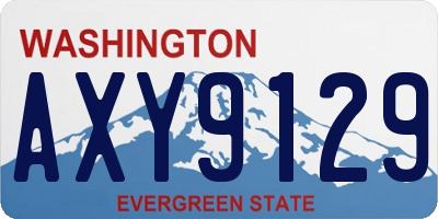 WA license plate AXY9129