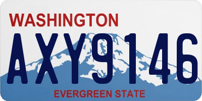 WA license plate AXY9146