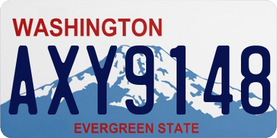 WA license plate AXY9148