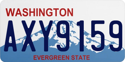 WA license plate AXY9159