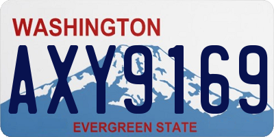 WA license plate AXY9169