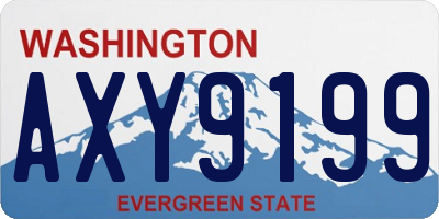 WA license plate AXY9199