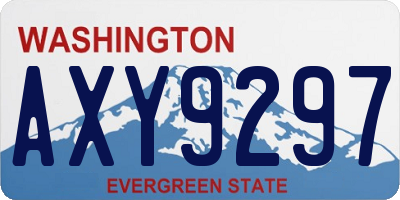 WA license plate AXY9297