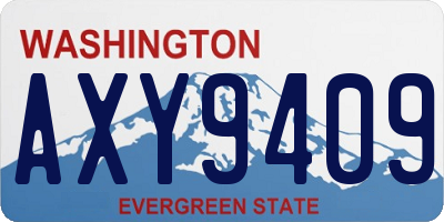 WA license plate AXY9409