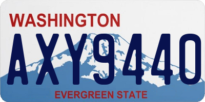 WA license plate AXY9440