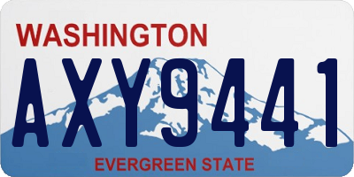 WA license plate AXY9441