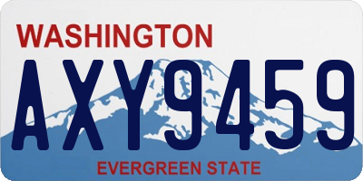 WA license plate AXY9459