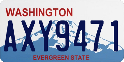 WA license plate AXY9471