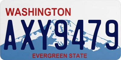 WA license plate AXY9479