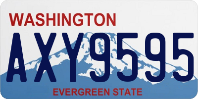 WA license plate AXY9595