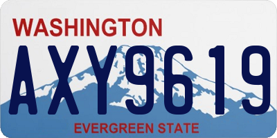 WA license plate AXY9619