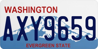WA license plate AXY9659