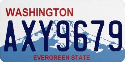 WA license plate AXY9679