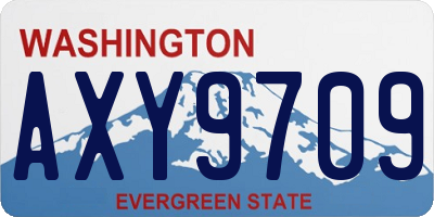 WA license plate AXY9709