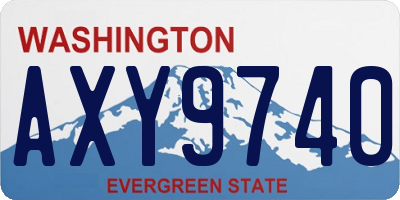 WA license plate AXY9740