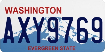WA license plate AXY9769