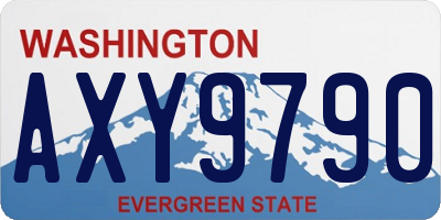 WA license plate AXY9790