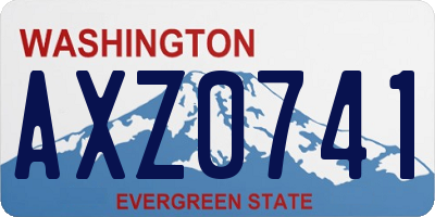 WA license plate AXZ0741