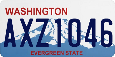 WA license plate AXZ1046
