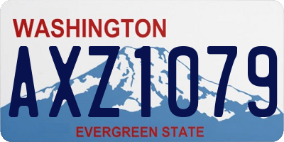 WA license plate AXZ1079