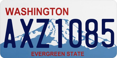 WA license plate AXZ1085