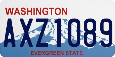 WA license plate AXZ1089